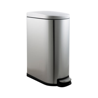 2 of 4:Neu Home 2 Pack 40 Liter and 10 Liter Dust Bins in Stainless Steel 