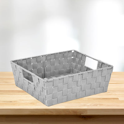 2 of 2:Simplify 2 Pack Large Storage Shelf Tote in Heather Grey 
