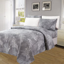 1 of 4:Essentials Neutral 4 & 6 Piece Printed Wrinkle-Free Sheet Set, Silver Pine 