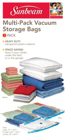 1 of 4:Sunbeam Plastic Vacuum Storage Bag, (Pack of 3) 