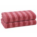 17 of 40:PREMIUS 2 Pack Stripes 100% Cotton Yarn Dyed Bath Sheet Towel, 32x64 Inches 