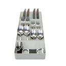 1 of 4:Kitchen Details 7 Slot Drawer Cutlery Organizer in Grey 