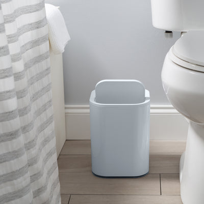 3 of 4:Bath Bliss 8L Acrylic Waste Bin in Grey 
