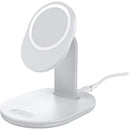 4 of 4:OtterBox Wireless Charging Stand 1.0 for MagSafe, White, 7.5 Watts 