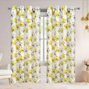 2 of 6:Krista Floral Room Darkening Grommet Window Curtain Panel, 54x84 Inches 