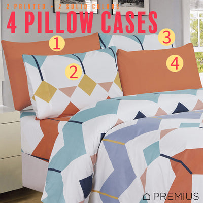 7 of 12:PREMIUS Premium Prism Pop 4 & 6 Piece Microfiber Printed Wrinkle-Free Sheet Set 