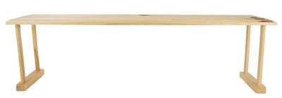 2 of 6:Étagère multi-usages Home Basics en bois de chêne, gain de place, 76 x 15 x 20 cm 