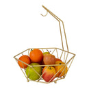 2 of 4:Kitchen Details Geode Fruit Basket with Banana Tree in Satin Gold 