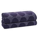 27 of 31:PREMIUS 2 Pack Circles 100% Cotton Yarn Dyed Bath Towel, 27x54 Inches 