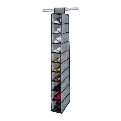 2 of 3:Simplify 10 Shelf  Shoe Organizer in Black 