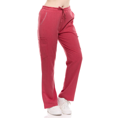 42 of 66:Ellen Tracy 4-Way Stretch Elastic Back Drawstring Waistband Scrub Pants 