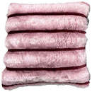 6 of 8:Chinchilla Stripped Faux Fur Throw Pillow, 20x20 Inches 