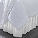 3 of 5:Home Details Wrap Around Bed Ruffle Twin/Full in White 