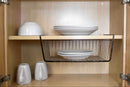 1 of 3:Grand panier sous étagère Home Basics, onyx noir 