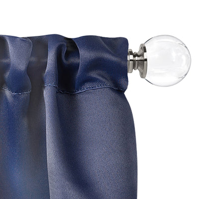 16 of 17:Innovative Decorative Room Darkening Wrap Around Curtain Rod and Finial, Jade 