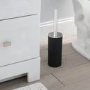 4 of 4:Juego de escobilla para inodoro Bath Bliss Soft Touch en negro mate 