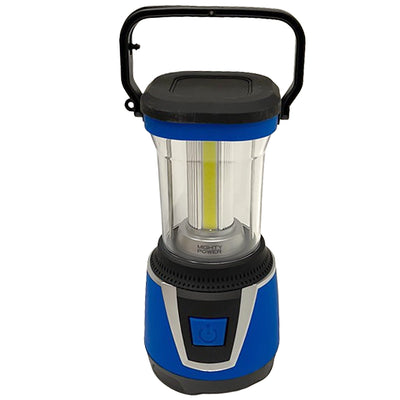 1 of 3:Mighty Power 3D LED Linterna de camping con base de goma, azul-negro, 750 lúmenes 