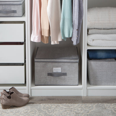 3 of 4:Simplify Jumbo Storage Box in Heather 
