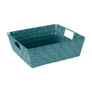 1 of 4:Simplify Large Woven Storage Shelf Bin in Sapphire 