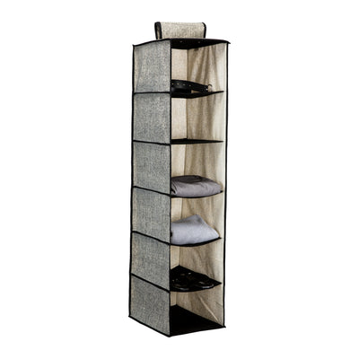 2 of 4:Simplify 6 Shelf Closet Organizer in Black 