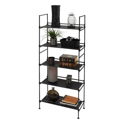 4 of 4:Neu Home 5 Tier Freestanding Shelf in Espresso 