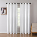 3 of 15:Cordelia Embossed Damask Grommet Room Darkening Window Panel, 52x84 Panel 