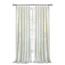 2 of 3:Panel de cortina para ventana Harper Criss-Cross - 50x63 blanco crema 