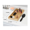 3 of 3:Home Basics Plastic Vanity Tray, Gold 