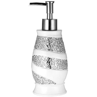 1 of 9:Sinatra Complete Bath Ensemble Decor Set, blanco, todo se vende por separado 