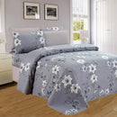 4 of 4:PREMIUS Jazzy Printed Wrinkle Free Microfiber Sheet Set 