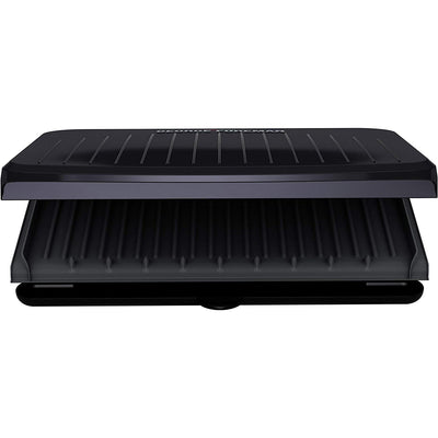 12 of 12:George Foreman 9-Serving Classic Plate Electric Indoor Grill and Panini Press, Gray 