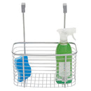 2 of 4:Home Basics Delta Large Steel Over the Cabinet Basket, Silver, 11x5.25x13.75 Inches 