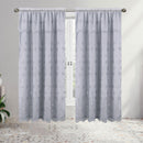 1 of 7:Viola Floral Embroidery Panel with Valance and Backing, 55x84 Inches 