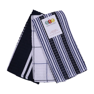 3 of 6:Popular Bath 3-Piece Roland Terry Kitchen Towel Set, 16x26 Inches 