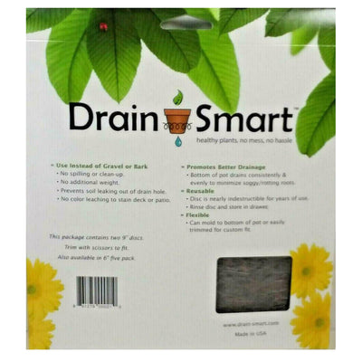 3 of 3:Drain-Smart 2-Pack Drainage Discs, Perfect for Outdoor-Indoors, 9 Inches 