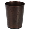 1 of 4:Poubelle Home Basics Diamond à couvercle ouvert de 8 litres (9,5 po x 10,25 po), bronze 