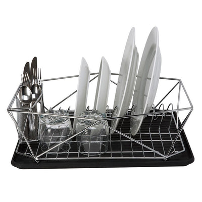 2 of 4:Kitchen Details Geode Dish Rack in Chrome 