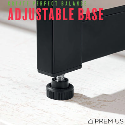 4 of 7:PREMIUS 4 Layer Mesh Shelf Shoe Rack, Black, 29.9x29.1x12 Inches 