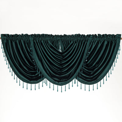 2 of 25:Regency Crushed Satin Rod Pocket Window Panel and Valance Treatments, All Sold Separately 