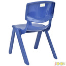 6 of 6:JOON sillas de aprendizaje apilables de plástico para niños, azul oscuro, 20.5 x 12.75 x 11 pulgadas, paquete de 2 (paquete de 2) 