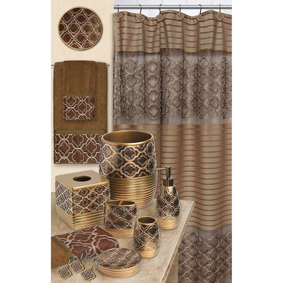 26 of 38:Ensemble de décoration de salle de bain complet avec barre de douche populaire, doré, vendu séparément 