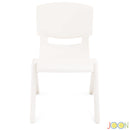 5 of 8:JOON Stackable Plastic Kids Learning Chairs, Ivory, 20.5x12.75X11 Inches, 2-Pack (Pack of 2) 
