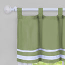 2 of 2:Dakota Window Curtain Tier Pair and Valance Set - 58x24 - Green 
