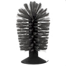 1 of 5:Brosse d'évier à ventouse Home Basics en plastique, noire 
