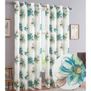 3 of 4:Marianne Texured Floral Printed Grommet Window Panel, 54x84 Inches 