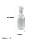 2 of 2:Conceptos básicos del hogar 58 oz. Jarra clásica de plástico a prueba de goteo para bebidas, transparente 