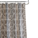 1 of 3:Bath Bliss Abstract Design PEVA Shower Curtain in Black & White 