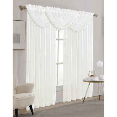 36 of 37:Sheila Sheer Rod Pocket Window Valance and Panel Treatments, All Sold Separately 
