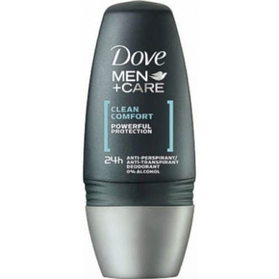 2 of 2:Dove Men+Care Clean Comfort 48H Anti-Perspirant Deodorant Roll On 50ml 
