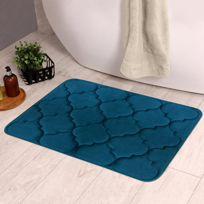 3 of 12:Tapis de bain doux et antidérapant en mousse à mémoire de forme Madison Moroccan, 43 x 61 cm 